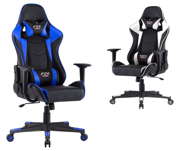 FOR-Stripe gamer szék dönthető háttámlával