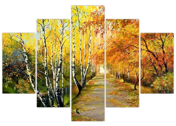 Kép - Egy romantikus sugárút a víz mentén. (150x105 cm)