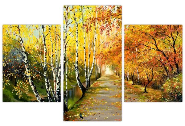 Kép - Egy romantikus sugárút a víz mentén. (90x60 cm)