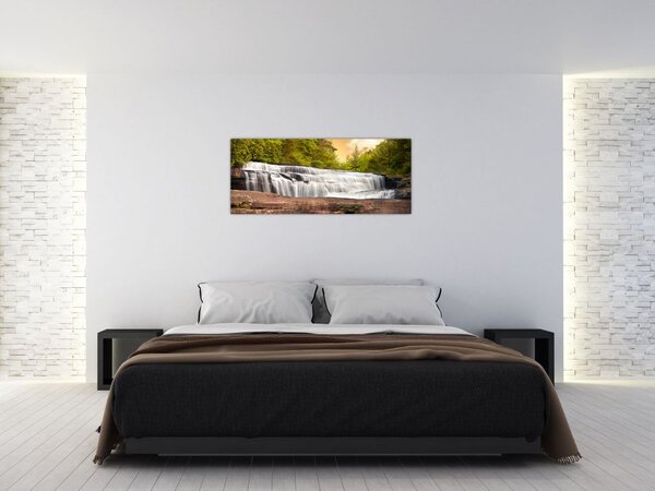 Egy vízesés képe (120x50 cm)