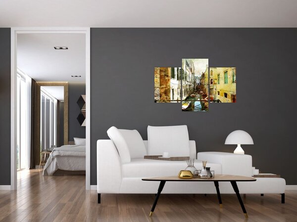 Kép - Utca Velencében (90x60 cm)