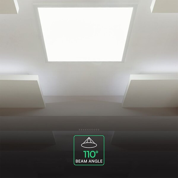 V-TAC süllyeszthető Back-Lit 40W LED panel, 4000K, 60x60 cm, 120 Lm/W - SKU 24143