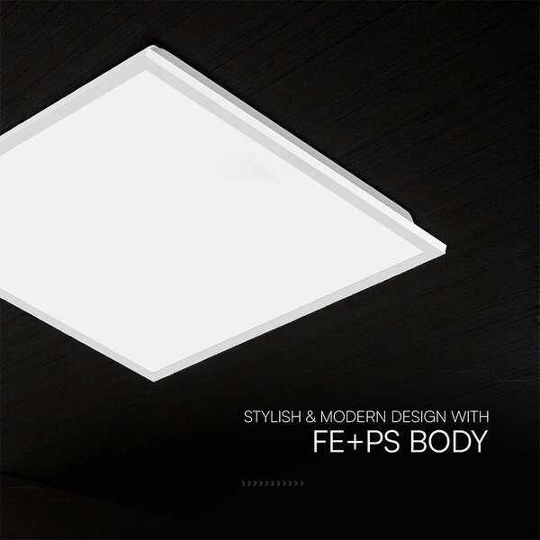 V-TAC süllyeszthető Back-Lit 40W LED panel, állítható színhőmérséklet, 60x60 cm, 120Lm/W - SKU 24324