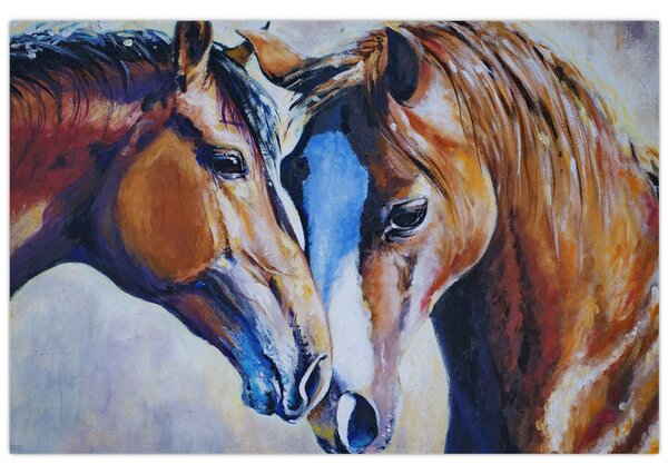Kép - szerelmes lovak (90x60 cm)
