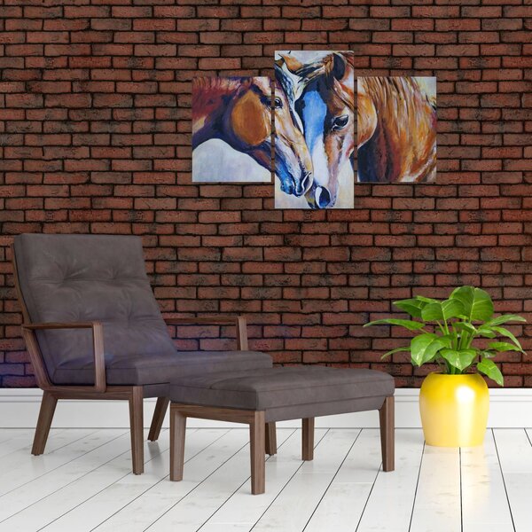 Kép - szerelmes lovak (90x60 cm)