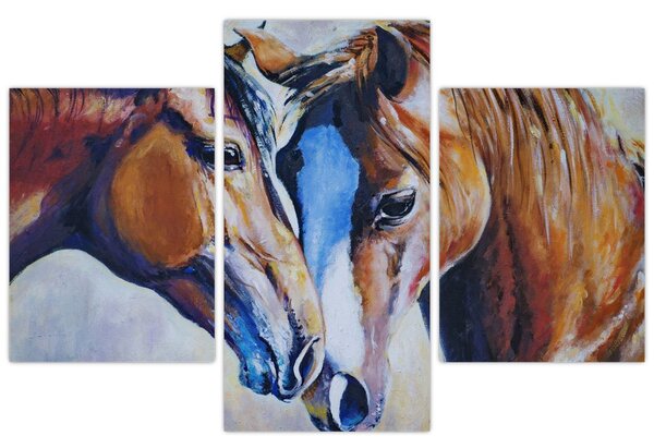 Kép - szerelmes lovak (90x60 cm)