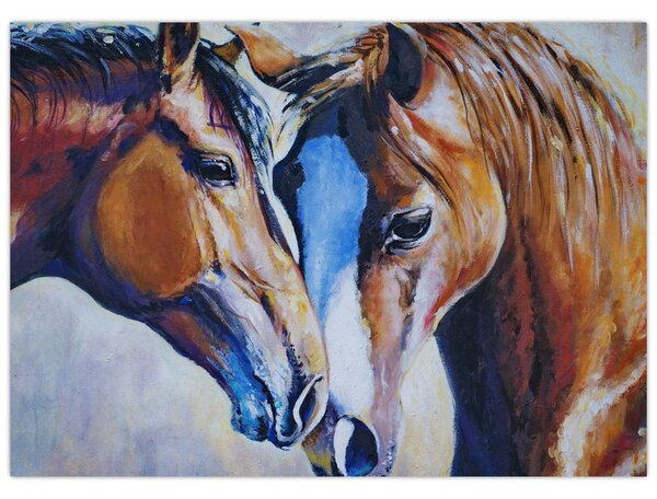 Kép - szerelmes lovak (70x50 cm)