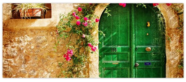 Egy régi ajtó képe (120x50 cm)
