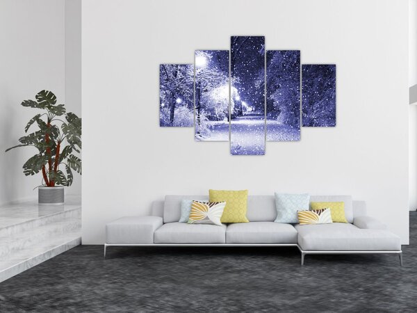Kép - varázslatos téli éjszaka (150x105 cm)