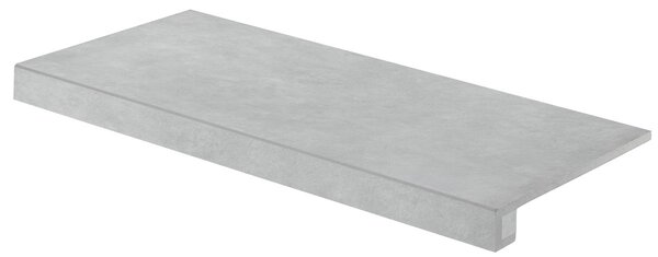 Csempe lépcsőlap Rako Extra beton világosszürke 40x80 cm matt FINEZA52452