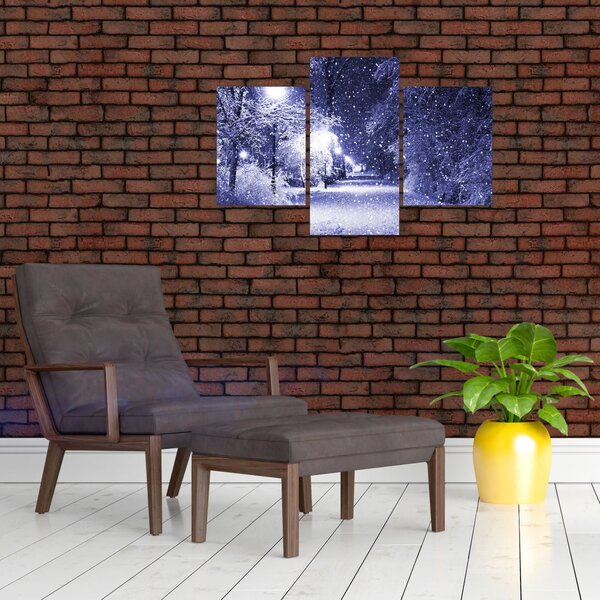 Kép - varázslatos téli éjszaka (90x60 cm)