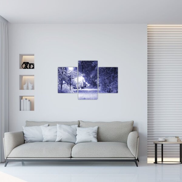 Kép - varázslatos téli éjszaka (90x60 cm)