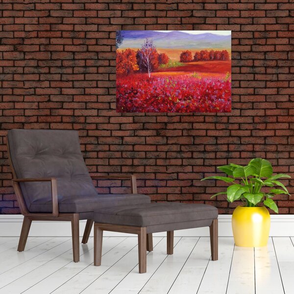 Egy vörös táj képe (70x50 cm)