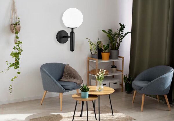 Fali lámpa G097-1W BLACK