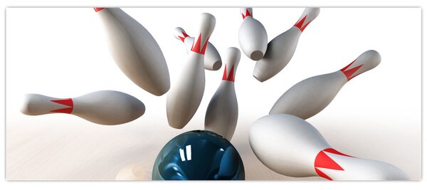Kép - bowling (120x50 cm)