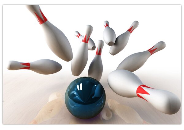 Kép - bowling (90x60 cm)