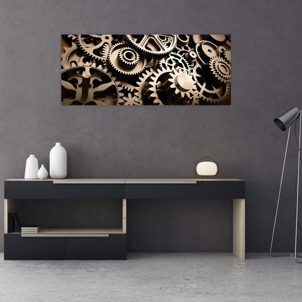 Kép - Óra alkatrészek (120x50 cm)
