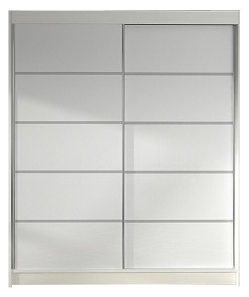 LINO IV gardróbszekrény, 120 cm szélesség – fehér
