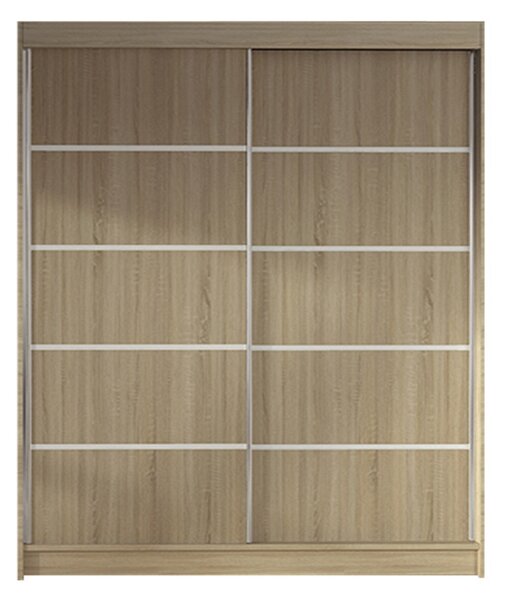 LINO IV ruhásszekrény, 120 cm szélesség – Sonoma tölgy