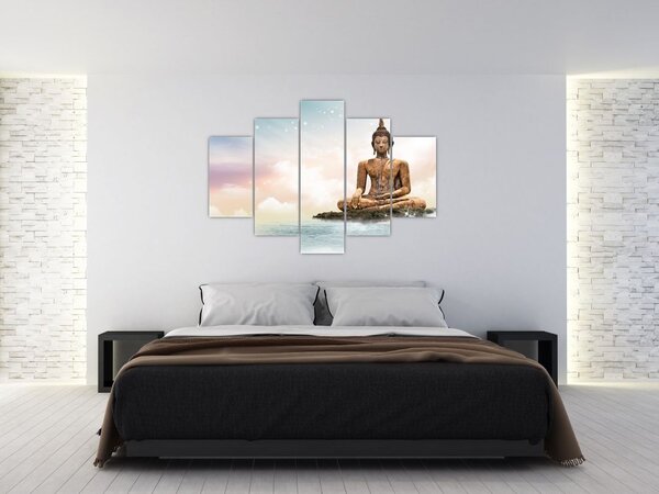 Kép - Buddha vigyáz a földre (150x105 cm)