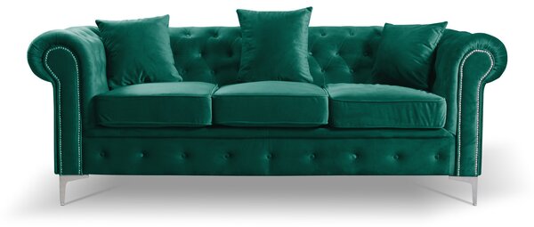Roma Chesterfield III kanapé Zöld