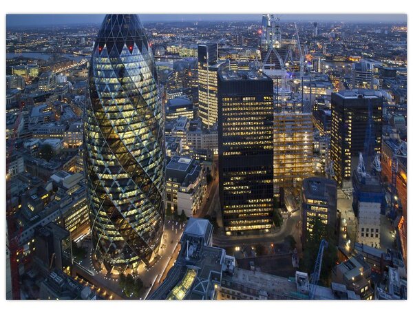 Kép - London esti panorámája (70x50 cm)