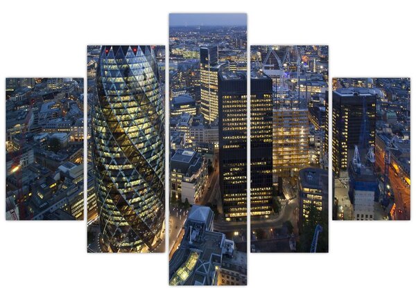 Kép - London esti panorámája (150x105 cm)