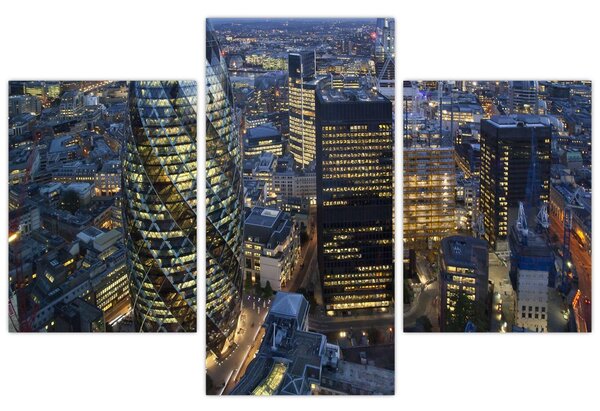 Kép - London esti panorámája (90x60 cm)