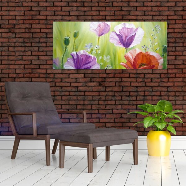 Kép - Pipacsok (120x50 cm)