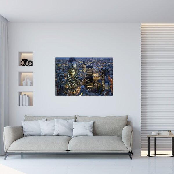 Kép - London esti panorámája (90x60 cm)