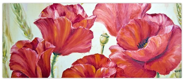 Kép - Pipacsvirágok (120x50 cm)