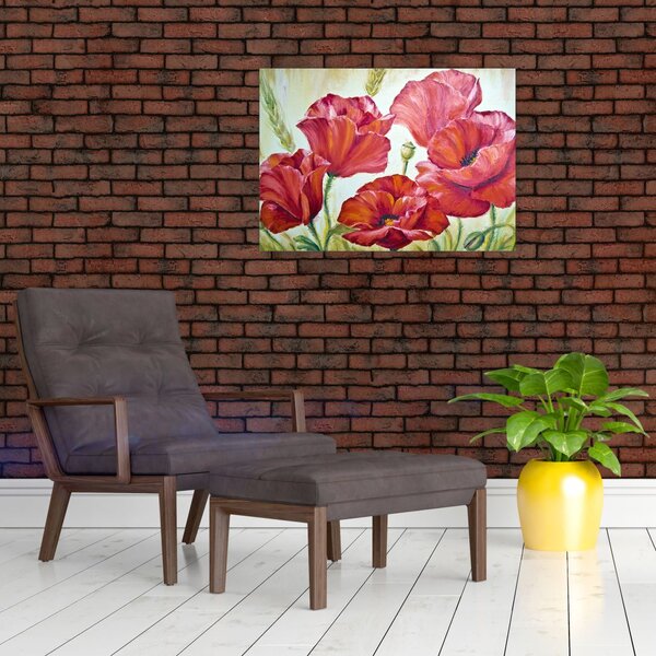 Kép - Pipacsvirágok (70x50 cm)