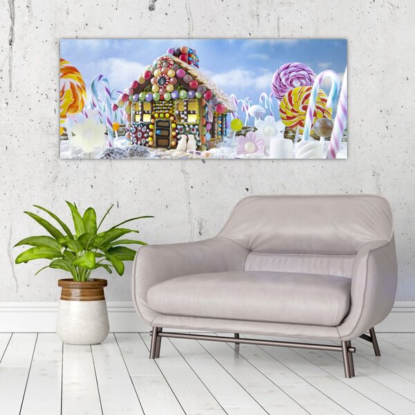 Kép - mézeskalács ház (120x50 cm)