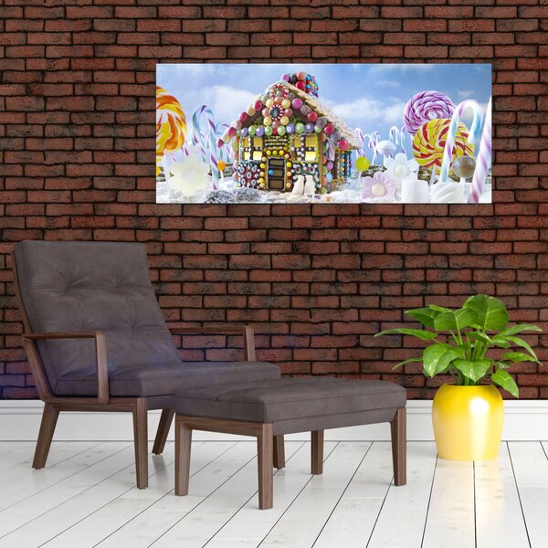 Kép - mézeskalács ház (120x50 cm)