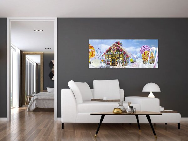 Kép - mézeskalács ház (120x50 cm)
