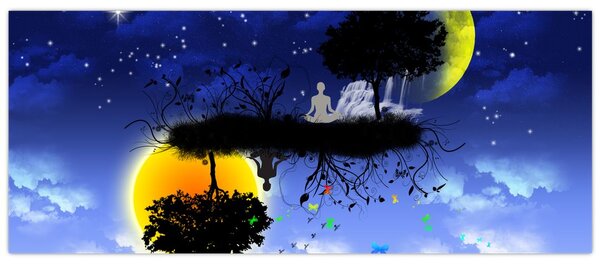 Kép - Az egyensúly tükröződése (120x50 cm)