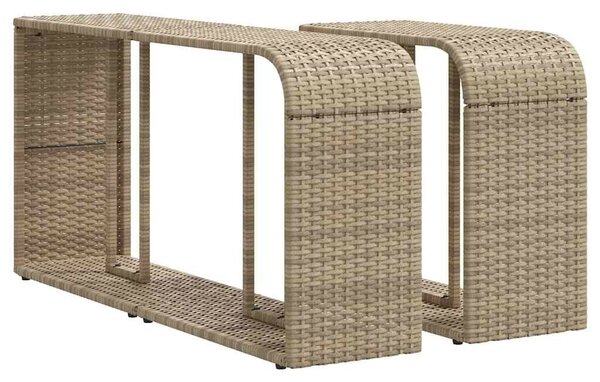 VidaXL 11 részes bézs polyrattan kerti ülőgarnitúra párnákkal
