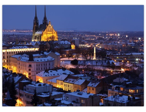 Kép - Cathedral of St. Péter és Pál, Brno, Csehország (70x50 cm)