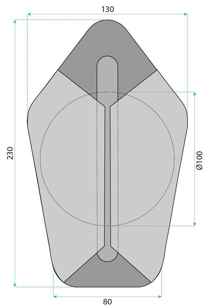 Fali lámpa LED G030-W GOLD