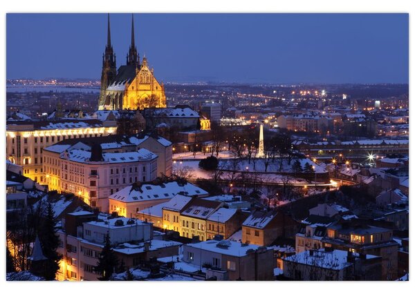 Kép - Cathedral of St. Péter és Pál, Brno, Csehország (90x60 cm)