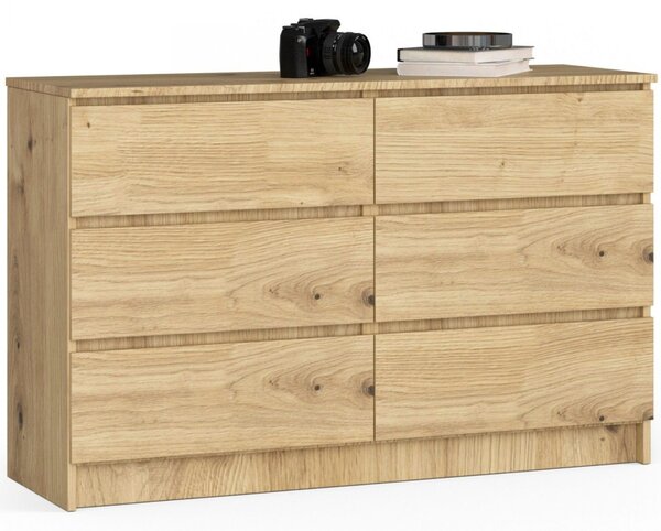 Komód K120 6SZ – artisan tölgy