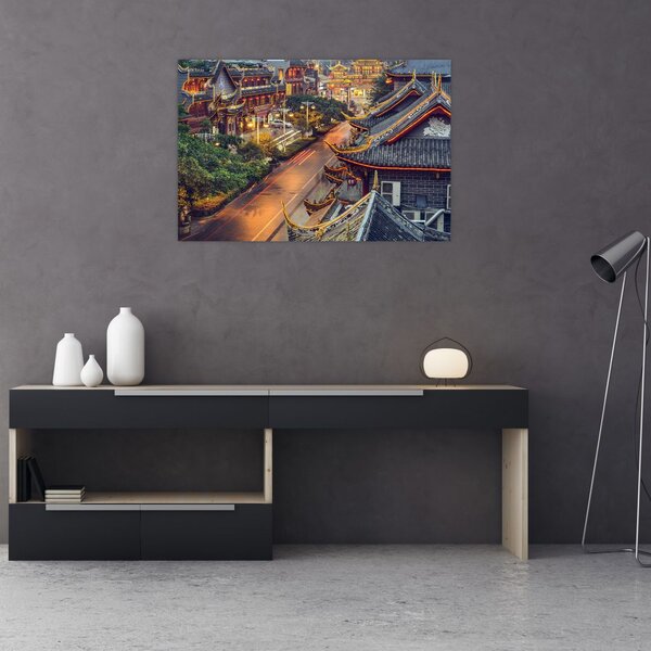 Kép - Qintai Road, Chengdu, Kína (90x60 cm)