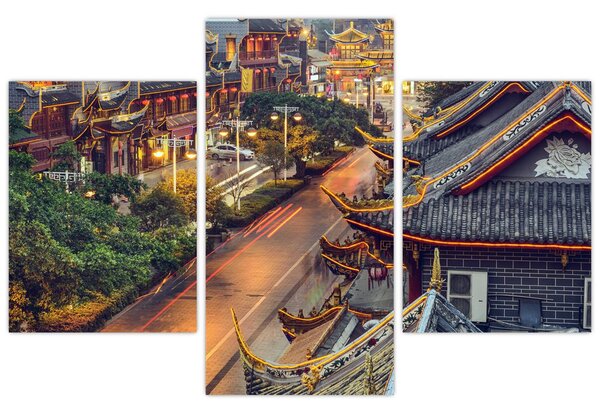 Kép - Qintai Road, Chengdu, Kína (90x60 cm)