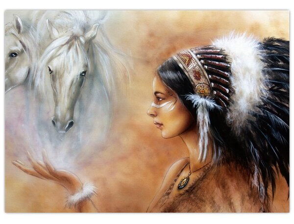 Kép - Indiánok varázslata (70x50 cm)
