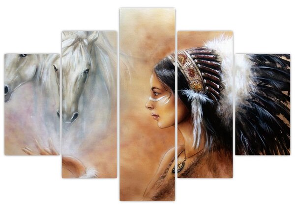 Kép - Indiánok varázslata (150x105 cm)