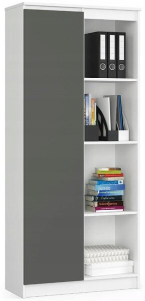 Polc R80 CLP 8P – fehér/grafit