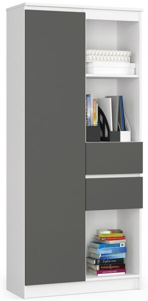 Polc R80 CLP R15 – fehér/grafit