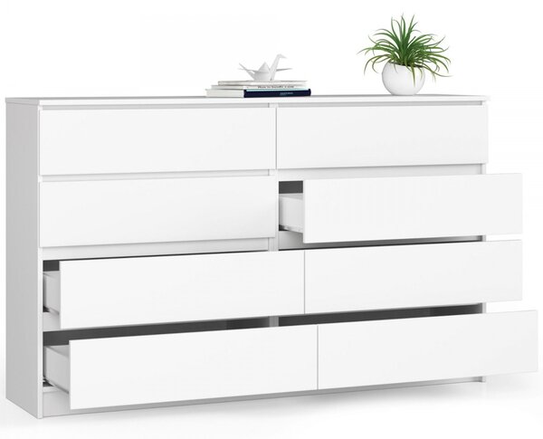 K160 8SZ komód – fehér