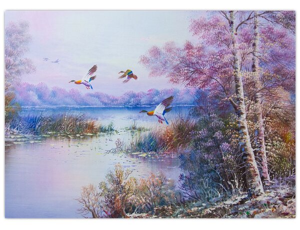 Kép - ősz jön, olajfestmény (70x50 cm)