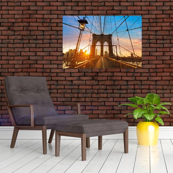 Kép - Brooklyn, híd, Manhattan, New York (90x60 cm)